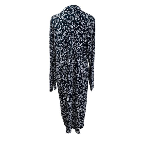 Torrid Studio Knit Surplice Faux Wrap Heart Dress Black White Size 2X edgy - Picture 2 of 15